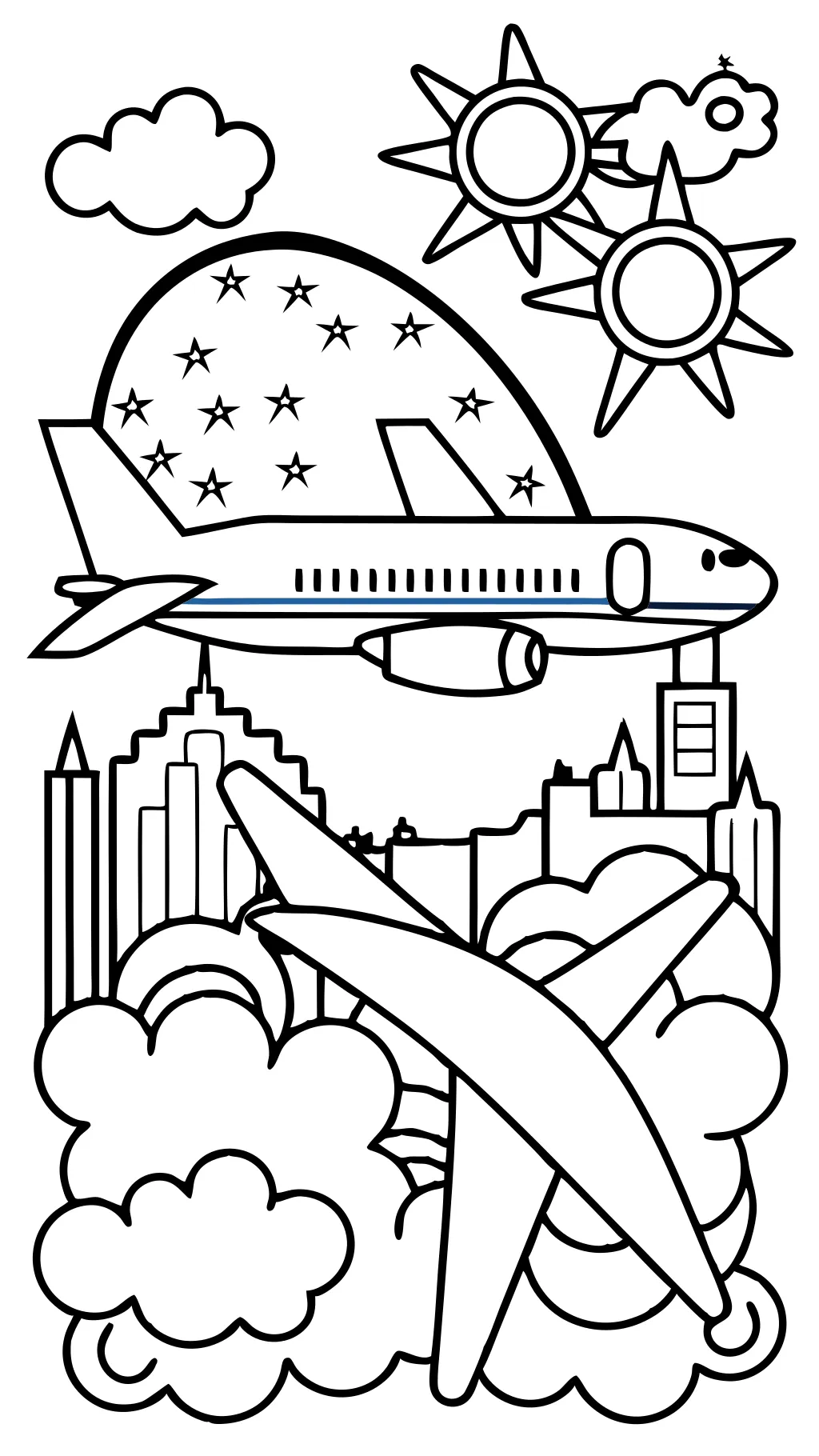 american airlines coloring pages